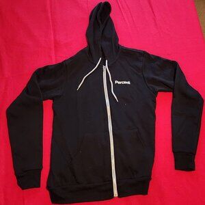 Bella Canvas "Percent" zipper hoodie Mens Medium